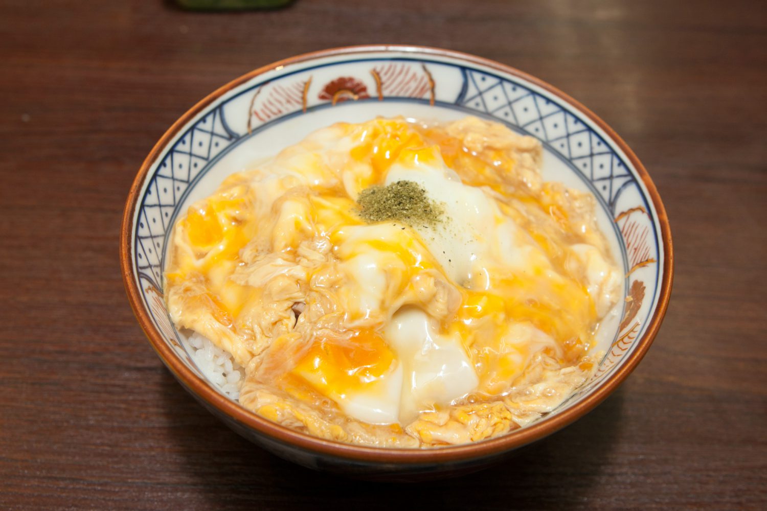 OYAKO-DON（親子丼） : Rice topped with chicken & partly-cooked egg